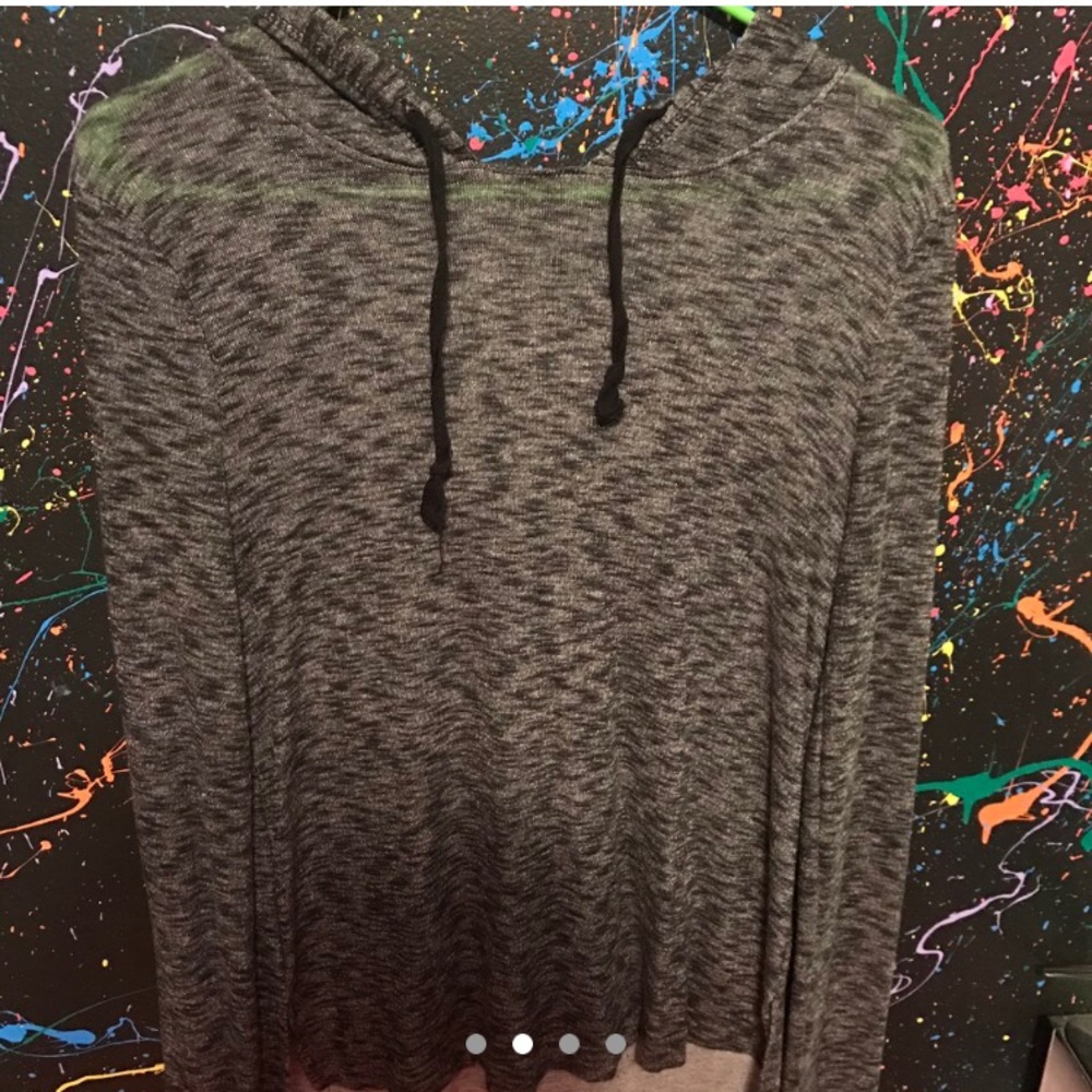 Black hooded tshirt